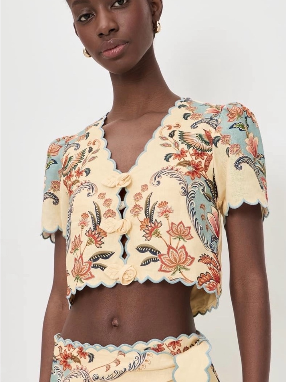 FARM Rio Beauty butter short sleeve top